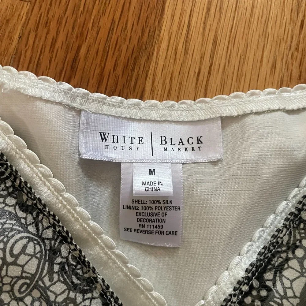 WHBM Adorable Black & White Top - Picture 3 of 6